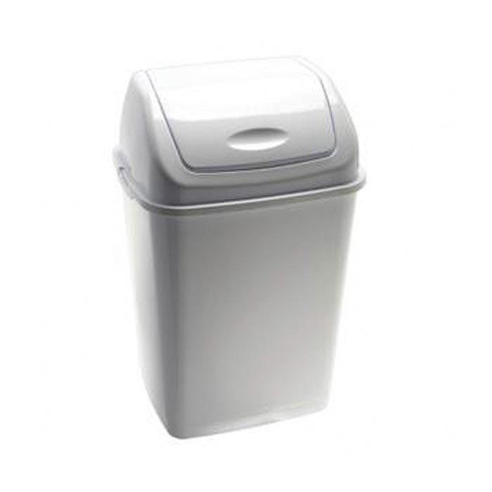 POUB PLAST 18L COUV BASCUL BLC